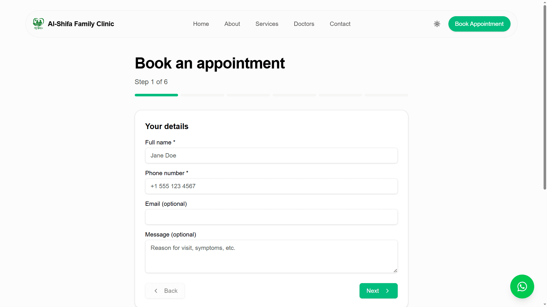 Online appointment booking