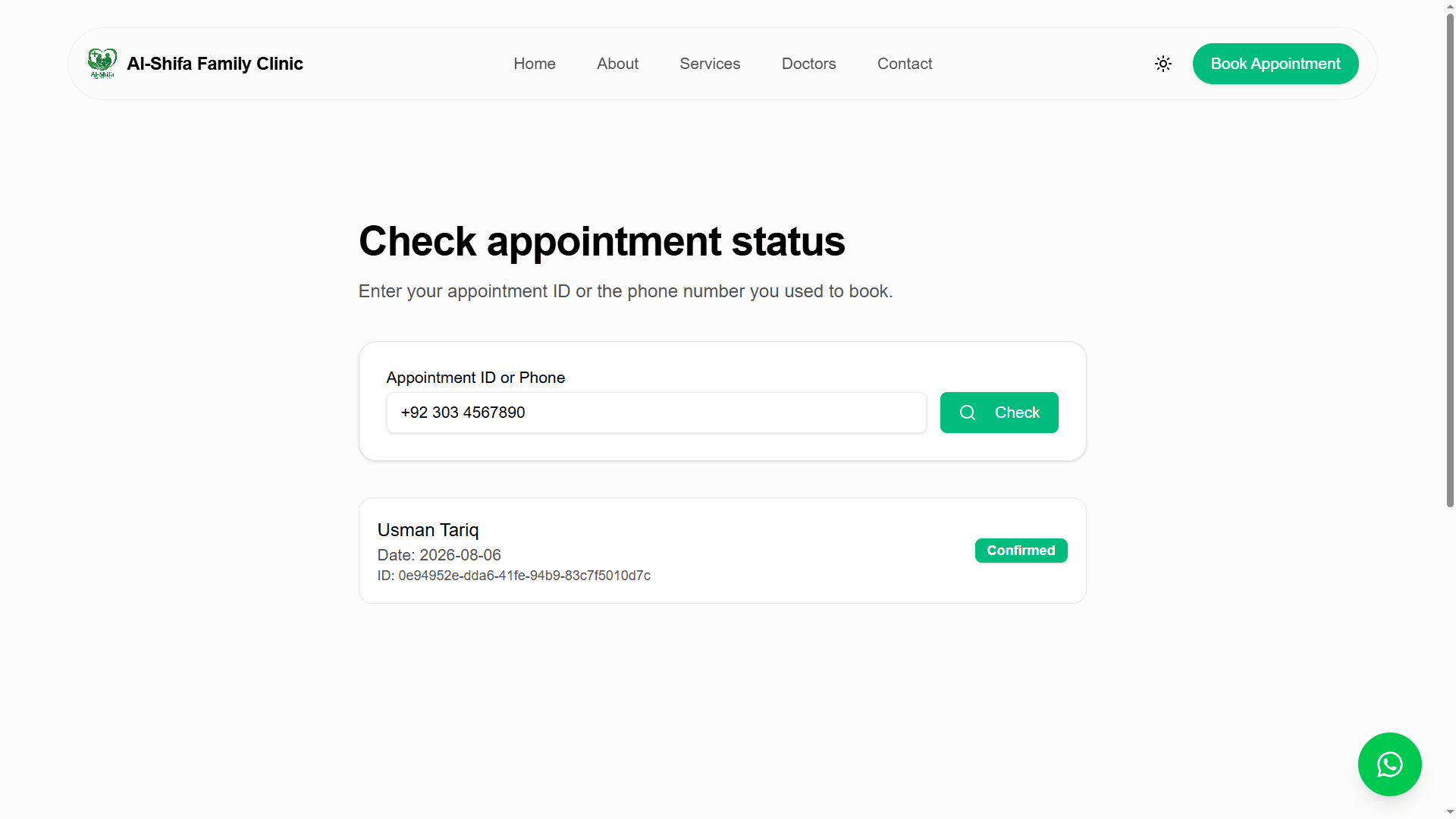 Appointment tracking